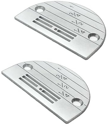 Bequilter 2pcs Industrial Sewing Machine Needle Plate #147150LGW -Light to Medium Compatible with JUKI Brother