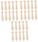 NUOBESTY 30pcs Self-Drilling Wooden Hooks Wood Shaker Pegs with Screw for Wall Door Cabient Fixing