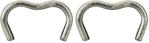SALKI | Agrafes de Grillage Ω20 | Pack d'Agrafes en Acier Galvanisé Omega-20 | Diamètre 2mm | Parfait pour l'Agrafage de Clôtures | 1000 pièces (Lot de 2)