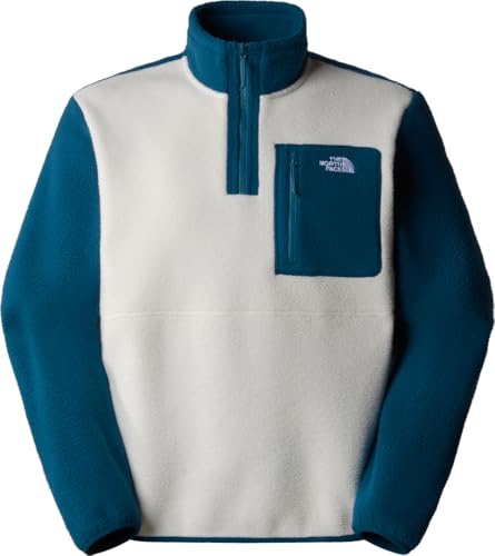 The North Face NF0A883S9IH1 M YUMIORI 1/4 Zip Sweatshirt Herren White/Blue Größe XL