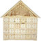 Holz Weihnachten Adventskalender, 24 Tage Adventskalender LED Holz Countdown bis Weihnachtskalender, leuchtet DIY Adventskalender Leere Box für Weihnachten Urlaub