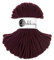 Premium Baumwoll-Flechtschnur - 5mm x 50m - Vielseitige Makramee-Kordel für Stricken, Weben, DIY-Basteln und Heimdekoration - Hochwertige Bunte Bastelschnur Flechtkordel - Burgundy