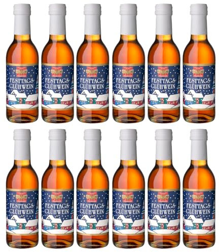 Württemberger Wein Heilbronner Festtagsglühwein kleine Flasche Inkl FeinWert E-Book (12 x 0,25l, Rose)