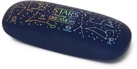 Legami - Secret Box Medium, Astuccio Porta Occhiali e Penne, Tema Stars, Custodia Rigida in Metallo con Chiusura a Molla e Rivestimento Interno in PU, Porta Occhiali, Porta Penne