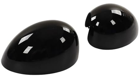 Auto Spiegelkappen Für Mini Für Cooper Für R55 Für R56 Für R57 Für R58 Für R59 Für R60 Für R61 Tür Spiegel Abdeckung Links Rechts Glänzend Schwarz Ersatz SeitenspiegelAbdeckungen
