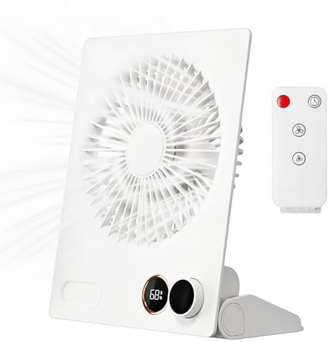 Mini Ventola Da Scrivania Portatile,4000mAh Mini Ventilatore Da Tavolo Con Telecomando,USB,Ventilatore Da Tavolo Portatile,Piccolo Ventilatore Da Tavolo Per Casa,Ufficio,Campeggio,Picnic,Esterno