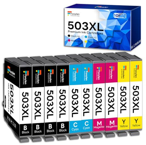 Fooylen 503XL Druckerpatronen Kompatibel für Epson 503 Multipack Patronen für Epson Expression Home XP-5200 XP-5205 XP5200 XP5205, Workforce WF-2960 WF-2965 WF2960 WF2965 WF-2960DWF WF-2965DWF