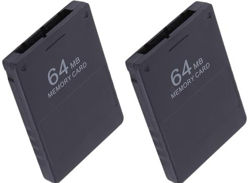 Link-e : 2 X Carte Memoire 64mb Compatible avec la Console Playstation 2 PS2