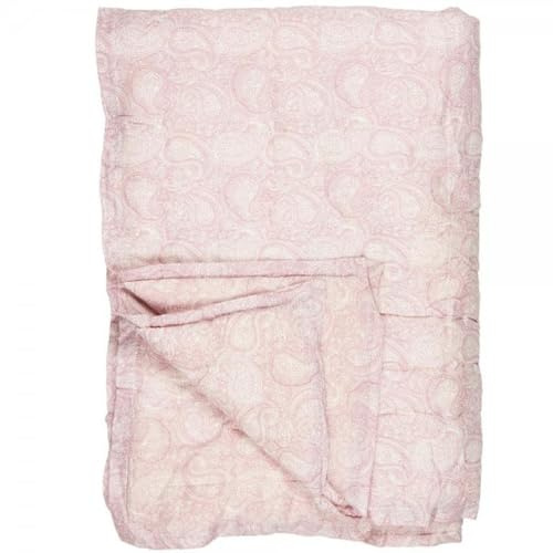 IB Laursen Quilt Aya rosa Malva m/weißem Paisleymuster