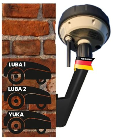 ULROAD Supporto da Parete per Antenna RTK, Compatibile con Robot Tosaerba Mammotion Luba, Nero