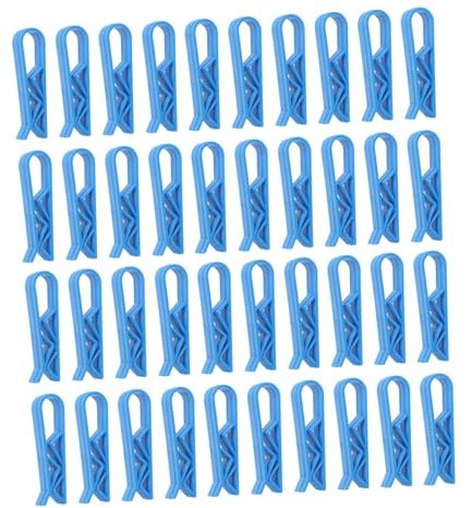 JECOMPRIS Pince à Poubelle Réutilisable Lot de 50 Clips Anti-Dérapants en Plastique Fixation Sécurisée pour Paquet Poubelle Accessoire Cuisine Pratique
