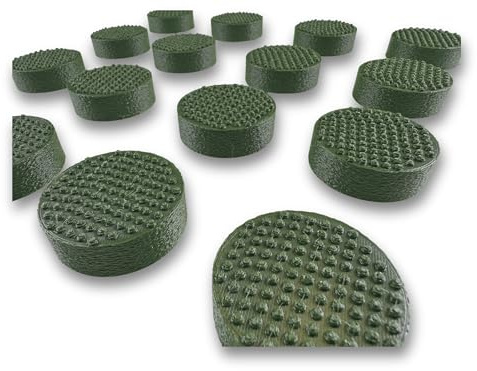 Plant Pot Feet 16 Pack - Solid, Durable Outdoor Pot Feet For Plant Pots & Planters | Extremely Durable Non-Slip & Non-Scratch Plant Pot Risers | Decking/Patio Protection (Green)