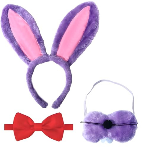 Karneval Kostümzubehör Five Night Lustiges Kostüm mit Haarband Fliege Munddekoration Animal Dress Up Erwachsene Kostüm Zubehör für Karneval Cosplay Party
