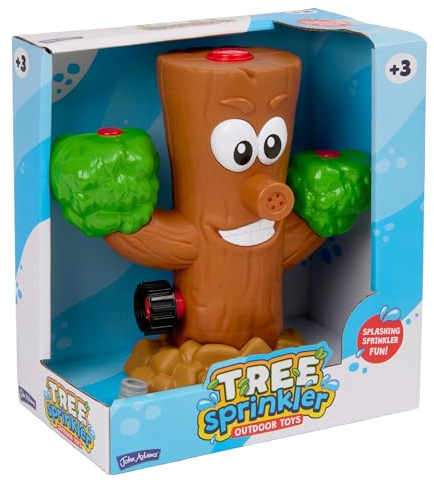 John Adams | Tree Character Water Sprinkler | Attaches to your hose for fun water play in the garden | Age 3+ | Outdoor toys for Summer
