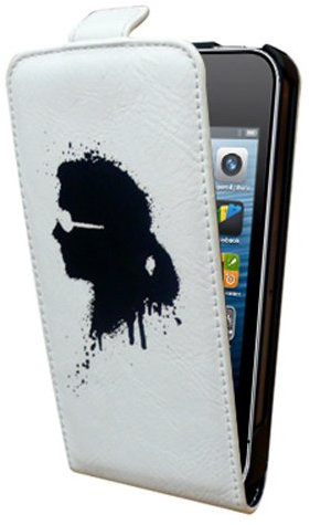 KLFLP5GWH Karl Lagerfeld Schutzhülle für iPhone 5, Weiß