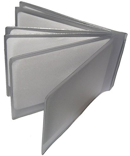 Replacement Plastic Credit Card Purse / Wallet Insert Sleeves (1 x 6 Card Landscape)