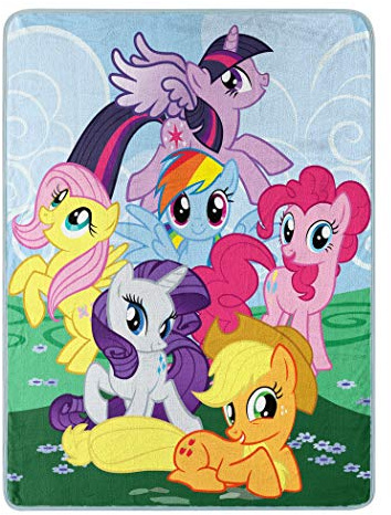 Northwest My Little Pony Micro Raschel Throw Blanket, 46 x 60, Join The Herd