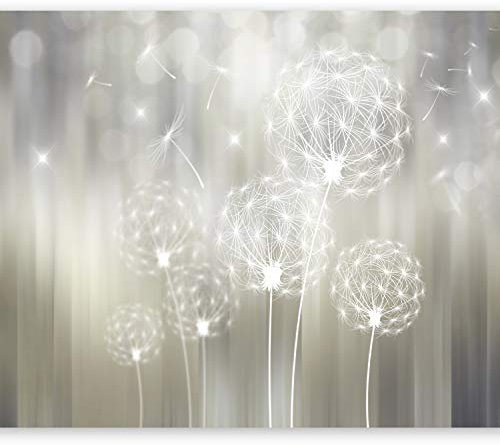 Wallpaper murando Photo 350x256 cm Non-Woven Premium Art Print Fleece Wall Mural Decoration Poster Picture Design Modern Dandelion Flowers Nature b-A-0280-a-b
