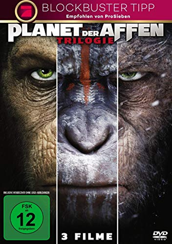 Planet der Affen Trilogie,3 DVDs: Planet der Affen: PRevolution; Planet der Affen: Revolution; Planet der Affen: Survival