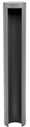 Lucande LED Außenleuchte Jaron (spritzwassergeschützt (Modern) in Alu aus Aluminium (1 flammig,) - Wegeleuchte Pollerleuchte Wegelampe Sockelleuchte