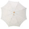 Fdit Sombrilla hecha a mano con encaje, bordado floral, para bodas, novia, fotografía, paraguas de seda, beige, large