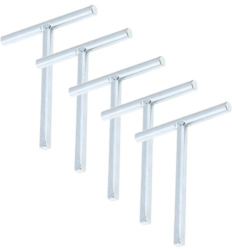 Budget Lock Taper T Tee Bar Key for Loft Hatch, Access Panel, Metal Door, Coach Builder Horse Box - Spare Metal Key (5)