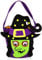 com-four® Halloween Tasche - Beutel zum Sammeln von Süßigkeiten an Halloween - Sammeltasche mit Hexen-Motiv (1 Stück - Hexe)