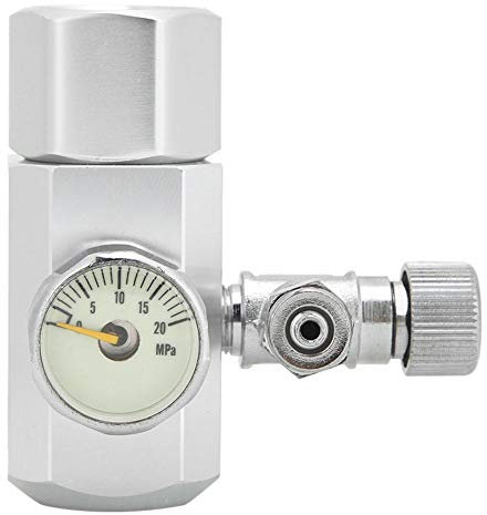 Zerodis CO2 Aquarium Regulator, Mini Dual Gauge Display mit Genau und einfach einzustellen(w21.8)
