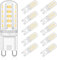 Eco.Luma G9 LED Lampen Neutralweiß 5W, Ersatz 28W 33W 40W Halogenlampen 420LM, 4000K G9 LED Leuchtmittel Birnen, Kein Flackern, Nicht Dimmbar, RA83, AC 220-240V 10er Pack