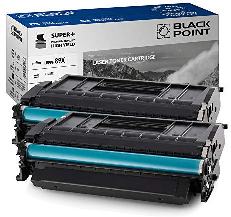 BLACK POINT XL Toner 2 St. Kompatibel zu CF289X mit Chip - Schwarz - für HP: Laserjet Enterprise M507dn, Laserjet Enterprise M507x, Laserjet Enterprise MFP M528dn, Laserjet Enterprise MFP M528f