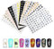 MWOOT 12 Blatt Holographische Buchstaben Nagelsticker,Selbstklebende Altes Englisches Alphabet Zeichen Nagelaufkleber Abziehbilder,Nail Art Tattoo Aufkleber für DIY Nagelkunst Abziehbilder