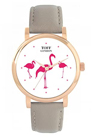 Toff London Flamingo-Uhr
