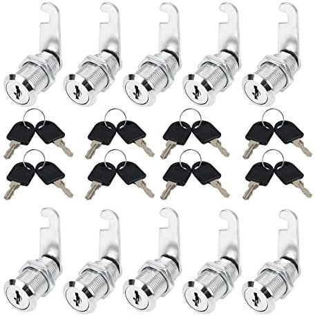 Briefkastenschloss Möbelschlösser 30mm, Zylinderschloss Zylinder Cam Lock Schrankschloss Spindtürschloss, Schlüsseln mit 2 Schlüsseln Postfachschloss