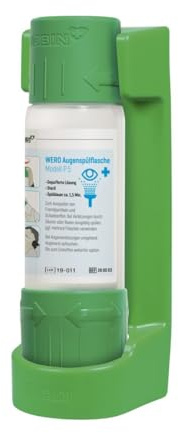 WERO Augenspülflasche Modell P5, 500 ml (mit Wandhalterung)