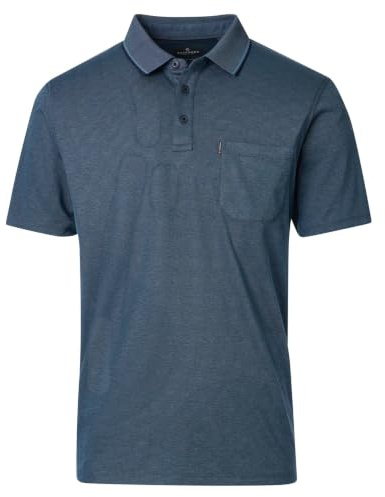 CASAMODA Polo-Shirt Uni Türkisblau 5XL