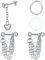 AVYRING Helix Piercing Ring mit Ketten Dangle Pendant Heart Knorpel Ohrstecker Piercing Chirurgenstahl Segmentring Helix Ohr Piercing Schmuck - Silber