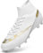 GOGOUP Fußballschuhe Herren High Top Spikes Jungen Fussballschuhe Outdoor Athletics Trainingsschuhe Professionelle Sport Fußball Stiefel 1-Weiß 43 EU