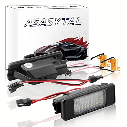 Asasytal LED-Kennzeichenbeleuchtung Hinten, Fehlerfreies SMD, LED Nummernschildbeleuchtung Reines Weiß Kompatibel mit Mercedes-Benz Viano Vito Bus Vito/Mixto Kasten W639 Sprinter W906, 2 Stücke