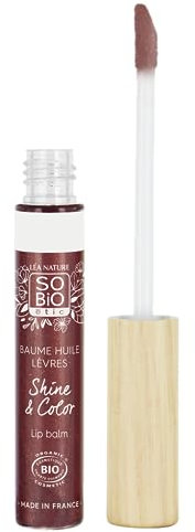 LÉA NATURE SO Bio Étic | Lippenbalsam mit Bio-Zertifizierung – Shine&Color | Rosé-Diamant | genährte & glänzende Lippen | nicht klebende Textur | Synergie pflanzlicher Öle | Vegan | Made in France | 5