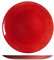 H&h set 6 piatti piani charme red glitter cm 28