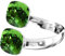 925 Sterling Silber Doppelt Kristall Ringe für Damen Verstellbarer mit Marken Kristalle - Glänzend Cubic Zirkonia Ring Fingerring Kommt in Schmuck Geschenk Box (Fern Green)
