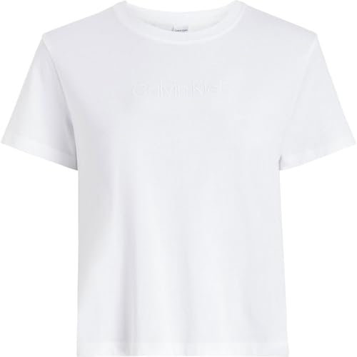 Calvin Klein Women’s Short Sleeve Classic Cotton T-Shirt, White (White), M