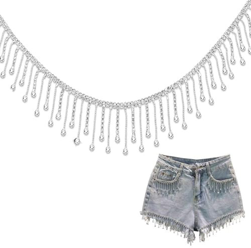 Glitzersteine für Textilien, Strasssteine zum Aufnähen für Kunsthandwerk Kleidung Jeans Nähen Schmuck DIY Hochzeits Dekoration (1 Yards)