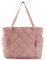 bagsmart Tote Bag for Women, Puffer Work Tote with Zipper, Multi-Pocket Travel Essentials Quilted Teacher Nurse Travel Hospital Bag