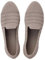 Puxowe Damen Ballerina Slip On Stricken Kleid Flache Schuhe Runde Zehe Ballerina Walking Pumps Schuhe für Frauen Bequem Elegant 43 EU Khaki