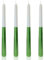 Scentoria Stabkerzen Grüne, 4 Stück Kerzen Metallisch Weiß Grüne, Stabkerzen, Spitzkerzen Höhe 25 cm ø 1,8 cm, Bunte Kerzen, Rituals Kerze, Tisch Dekoration, Bankett, Hochzeit