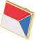 Modische Broschen mit Nationalflagge Aus Metall Kleidungsabzeichen für Besondere Anlässe