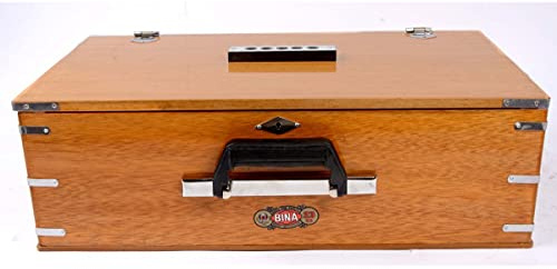 Bina-Nr. 23B Dx. 3 1/4 Oktaven, tragbar, indisches Harmonium, Edition 2024, von Aakrati Musicals, 32 Tasten, klein, tragbar, kompakt, Safri, natürliche Farbe, Kirtan, indische Tastatur,