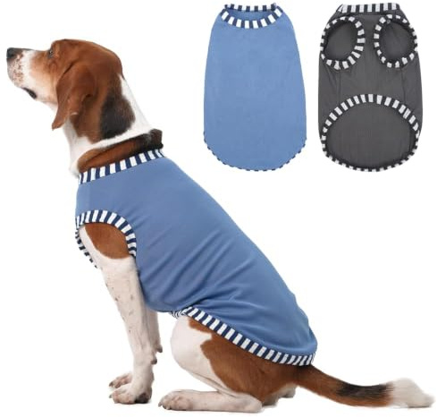 2 pack Cooling Vest, Breathable, Quick Dry, Grey & Blue, XL | UV Protection & Sun Protection, Cooling & Breathable, Dirt-Repellent & Quick-Drying
