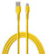 FOREVER Colorum USB auf USB C Kabel 60W Gelb - 1,8m Ladekabel USB C USB A für Laden und Datensynchronisation 2.0 480 Mbps - Schnellladekabel USB C auf USB A für Smartphones Tablets und Laptops